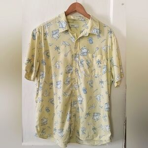Sonoma Nautical Print Button Down Shirt Size XL